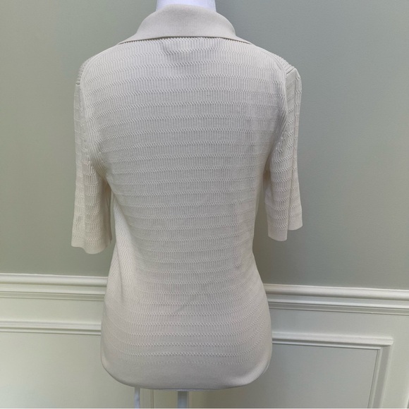 Banana Republic Cream Rayon Sweater S - Picture 4 of 7